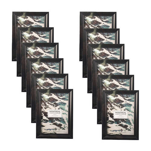 12PK Unigift Montreal Glass Home Decor Picture Photo Frame 13x18cm Assorted