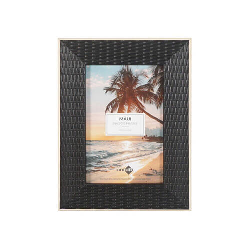 12PK Unigift Maui Photo Frame Picture Holder 10x15cm - Black