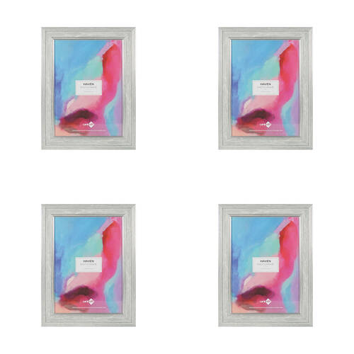 4PK Unigift Haven A4 Photo Frame Picture Holder 21x29cm - Grey