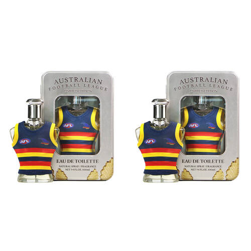 2PK AFL Adelaide Eau De Toilette 100ml Natural Spray Fragrance