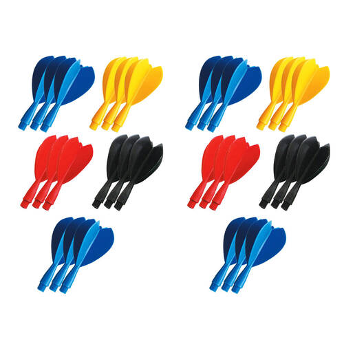 10x 3pc Formula Sports Plastic Pub Dart Flights Standard Shape 1/4in Assorted