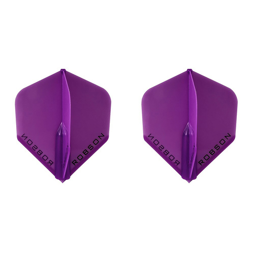 2x 3pc Robson Plus Dart Flights Standard Accessory Set - Violet