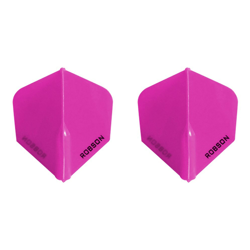 2x 3pc Robson Plus Dart Flights Standard Accessory Set - Pink