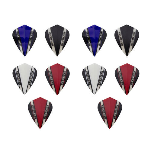 10x 3pc Formula Sports Ruthless V100 Pro Dart Flights Kite Shape Assorted