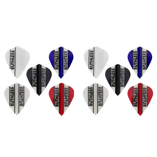 10x 3pc Formula Sports Ruthless Plain Dart Flights Kite Shape Assorted
