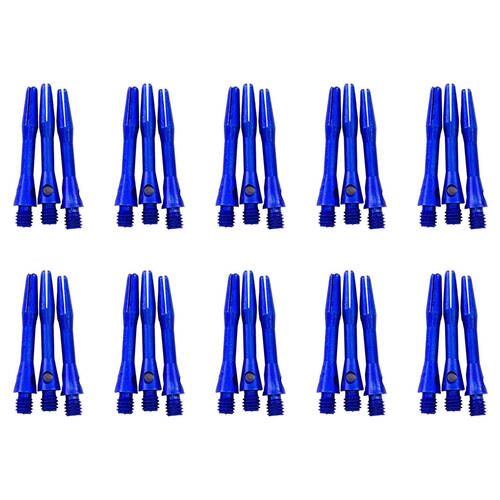 10x 3pc Formula Sports Alloy Coloured Dart Shafts Stems Extra Short 30mm Assorted