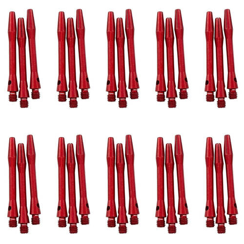 10x 3pc Formula Sports Alloy Coloured Dart Shafts Stems Short 35mm Assorted