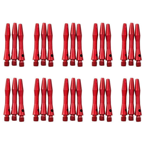 10x 3pc Formula Sports Alloy Coloured Dart Shafts Stems Medium 45mm Assorted