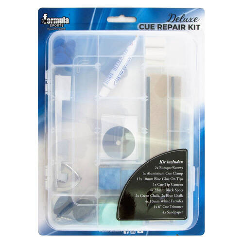 Formula Sports Pool Snooker Billiard Table Deluxe Cue Repair Tipping Kit Large