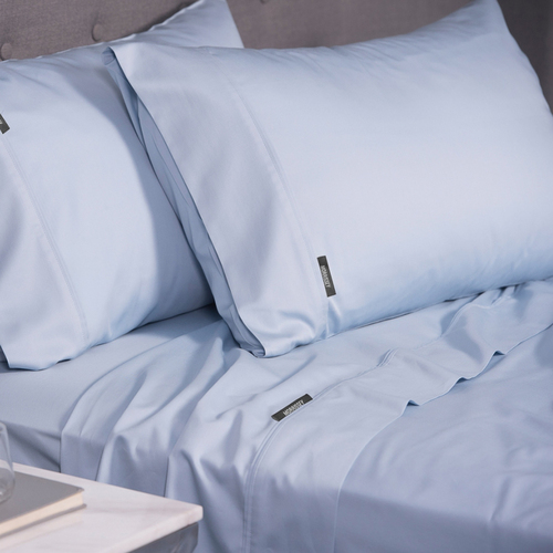 Morrissey Bamboo Luxe Fitted Sheet KB - Soft Blue