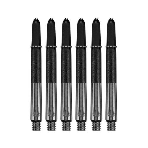 2x 3pc Target Carbon-Ti Durable Dart Shaft Set 47mm Replacement Black