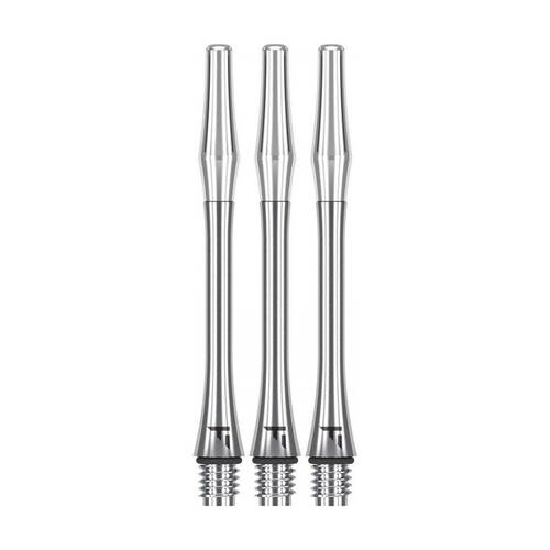 3pc Target Titanium Pro Durable Dart Shaft Set 46mm Replacement Silver