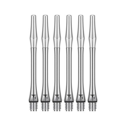 2x 3pc Target Titanium Pro Durable Dart Shaft Set 46mm Replacement Silver