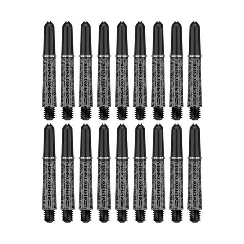 6x 3pc Target Ink Pro Grip Nylon Replacement Dart Shaft 42mm Intermediate Black