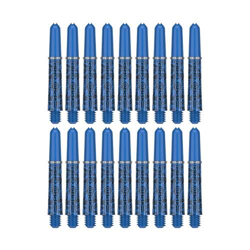 6x 3pc Target Ink Pro Grip Nylon Replacement Dart Shaft 34.5mm Short Blue