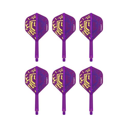 2x 3pc Target Luke Littler World Champ K-Flex No6 Durable Dart Flight Medium Purple