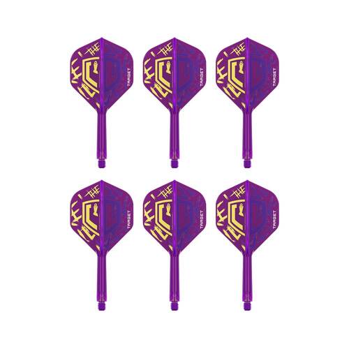 2x 3pc Target Luke Littler World Champ K-Flex No2 Dart Flight Intermediate Purple