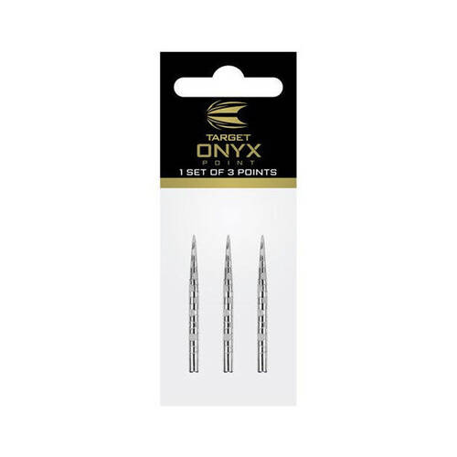 3pc Target Onyx Pro Dart Point Replacement Spare Steel Tip 32mm Silver