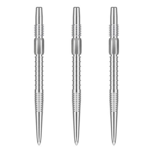 3pc Target Swiss Firepoint Dart Point Replacement Spare Tip 26mm Silver