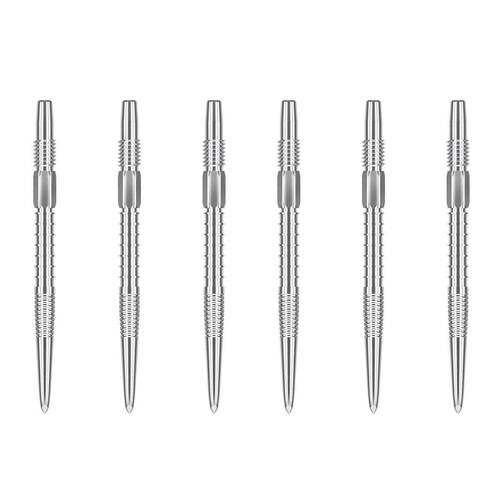 2x 3pc Target Swiss Firepoint Dart Point Replacement Spare Tip 26mm Silver