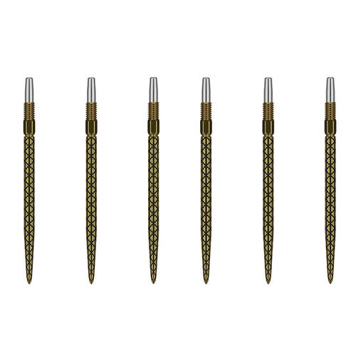 2x 3pc Target Swiss Diamond Pro Dart Point Replacement Spare Tip 26mm Gold