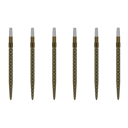 2x 3pc Target Swiss Diamond Pro Dart Point Replacement Spare Tip 35mm Gold