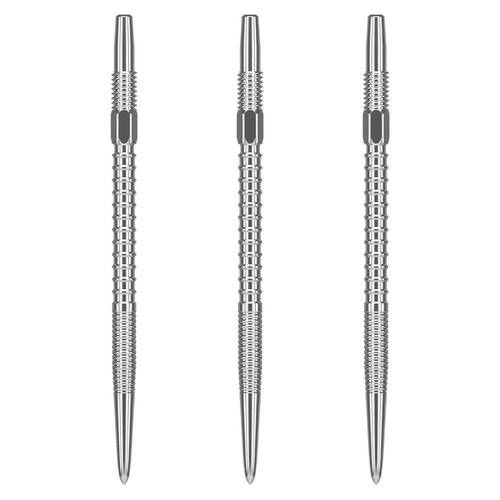 3pc Target Swiss FireDart Point Dart Replacement Spare Tip 35mm Silver