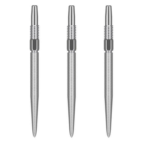 3pc Target Swiss Nano Dart Point Replacement Spare Tip 30mm Silver
