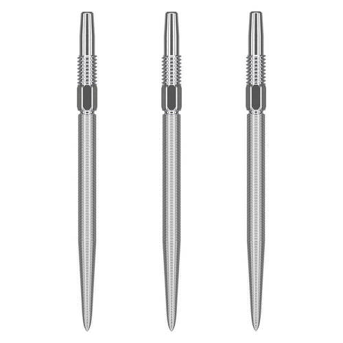 3pc Target Swiss Nano Dart Point Replacement Spare Tip 35mm Silver
