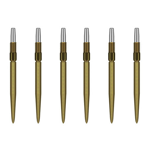 2x 3pc Target Swiss Nano Dart Point Replacement Spare Accessory Tip 30mm Gold