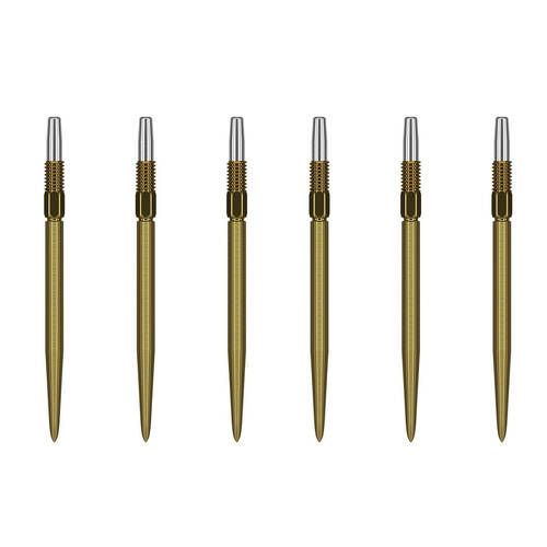 2x 3pc Target Swiss Nano Dart Point Replacement Spare Accessory Tip 35mm Gold