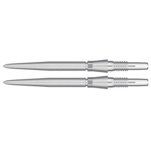 2PK Target Swiss Storm Nano Dart Point Replacement Spare Tip 26mm Silver