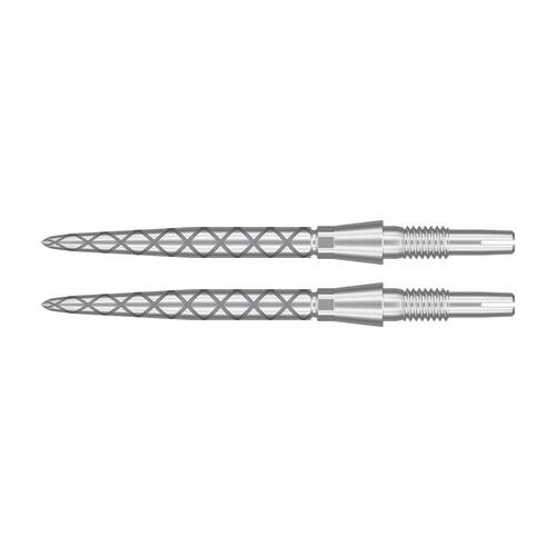 2PK Target Storm Diamond Dart Point Replacement Spare Tip 35mm Silver