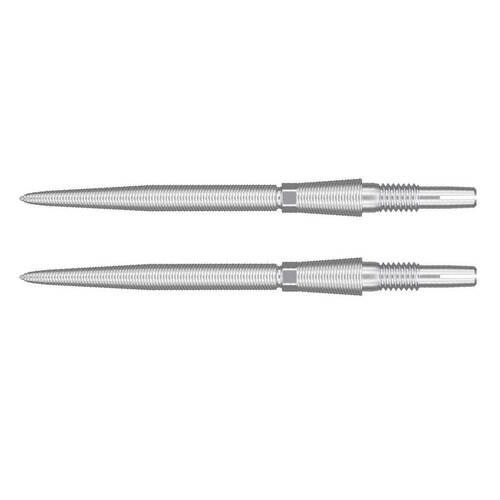 2PK Target Swiss Storm Nano Dart Point Replacement Spare Tip 35mm Silver