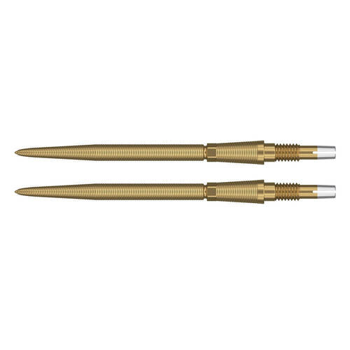2PK Target Swiss Storm Nano Dart Point Replacement Spare Tip 35mm Gold