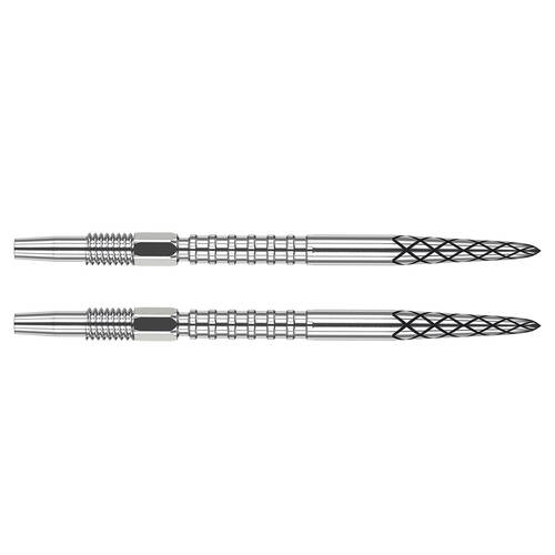 2PK Target Swiss DS Dart Point Replacement Spare Accessory Tip 40mm Silver