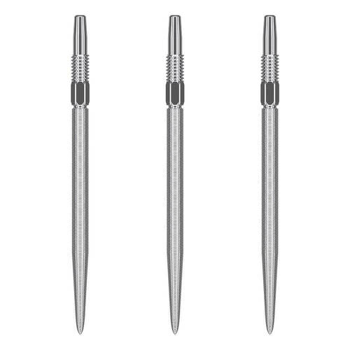 3pc Target Swiss Nano Dart Point Replacement Spare Tip 40mm Silver