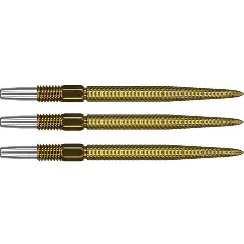 3pc Target Swiss Nano Dart Point Replacement Spare Accessory Tip 40mm Gold