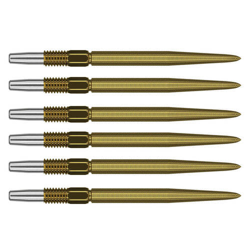 2x 3pc Target Swiss Nano Dart Point Replacement Spare Accessory Tip 40mm Gold