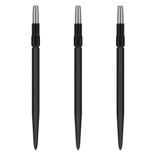 3pc Target Swiss Nano Dart Point Replacement Spare Tip 40mm Black