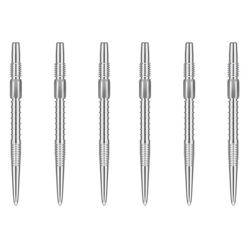 2x 3pc Target Swiss FireDart Point Silver Dart Replacement Spare Tip 40mm