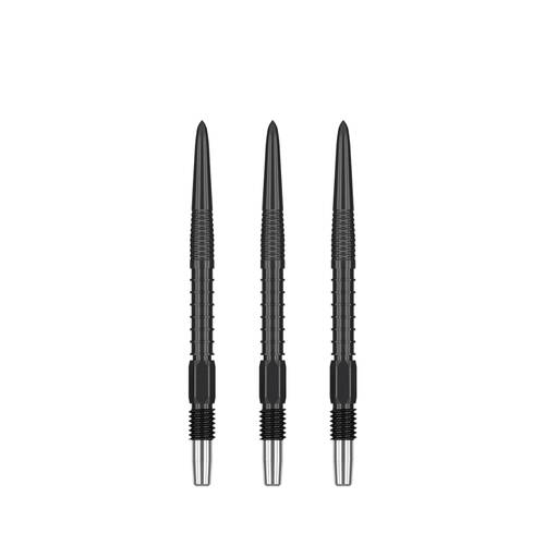 3pc Target Swiss FireDart Point Black Dart Replacement Spare Tip 40mm