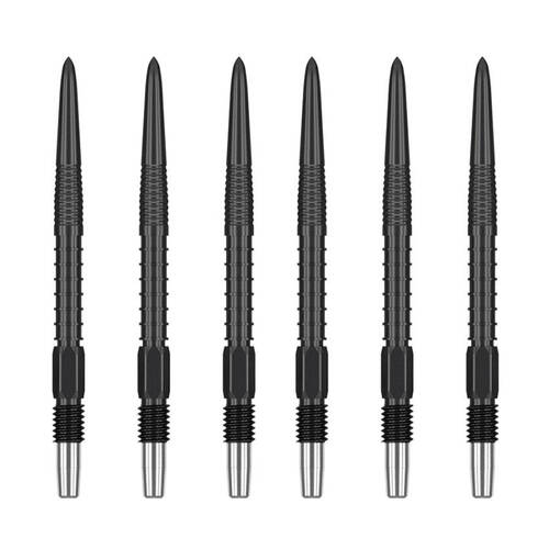 2x 3pc Target Swiss FireDart Point Black Dart Replacement Spare Tip 40mm
