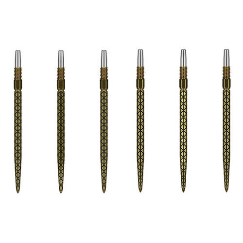 2x 3pc Target Swiss Diamond Pro Gold Dart Point Replacement Spare Tip 40mm