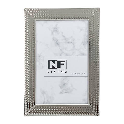 NF Living ChromeCrest Photo Frames 4x6 Modern Design  Photo Frame Metal Silver