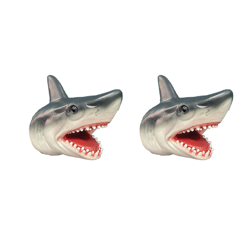 2PK Johnco Shark Hand Puppet Fun Kids/Toddler Toy 5y+