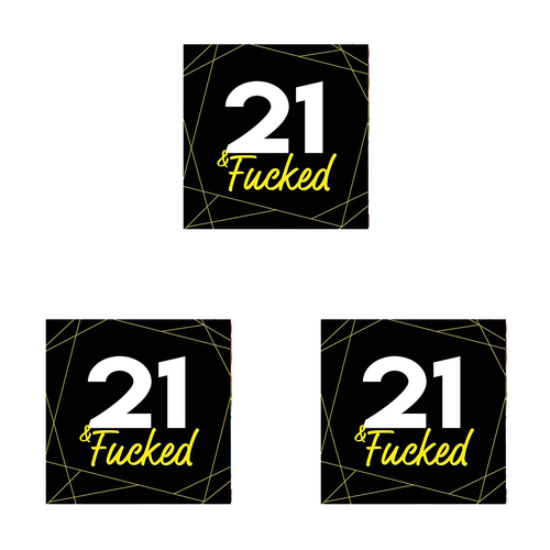 3PK Filthy Sentiments 21 & F*cked Card w/ Envelope 14x14cm