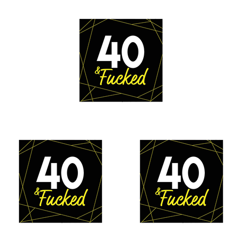 3PK Filthy Sentiments 40 & F*cked Card w/ Envelope 14x14cm