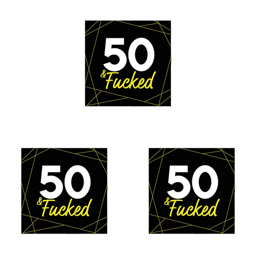 3PK Filthy Sentiments 50 & F*cked Card w/ Envelope 14x14cm