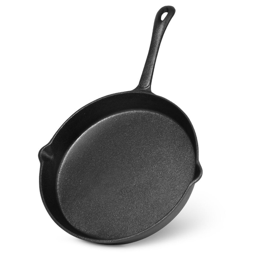 Fissman Cast Iron 25cm Frying Pan Non-Stick - Black